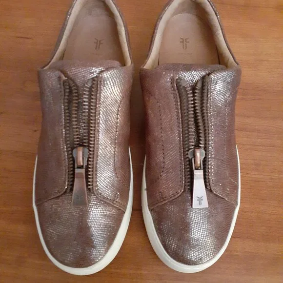Frye Lena Low Zip Sneakers - Picture 2 of 10